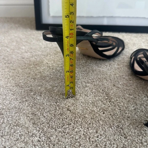 Gucci Marmont Pearl Button Black Strappy Heels - EUC - Picture 12 of 13